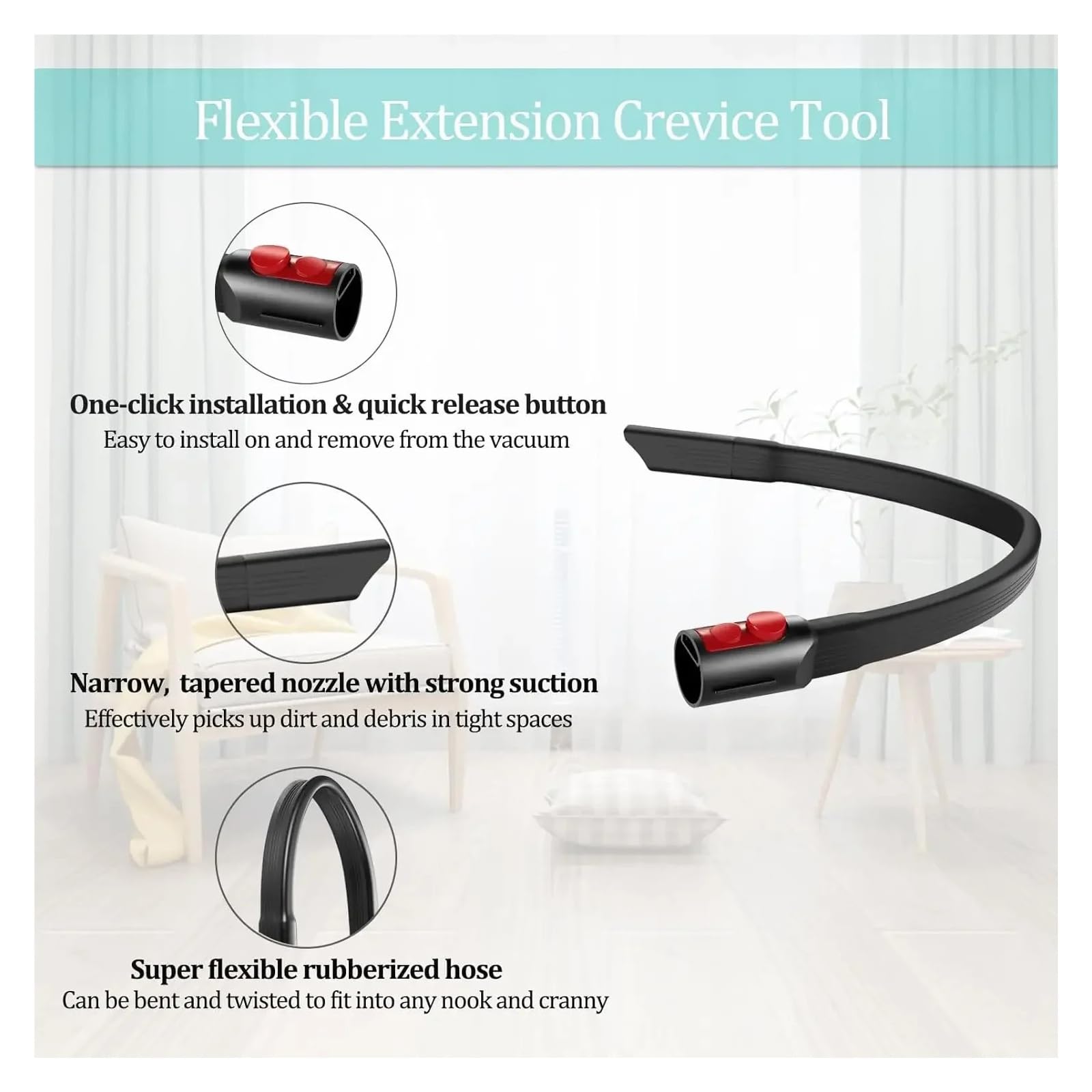 Kit Bocchetta Stretta e Tubo Compatibile con Dyson GEN5 G5 V15 V11 V10 V8