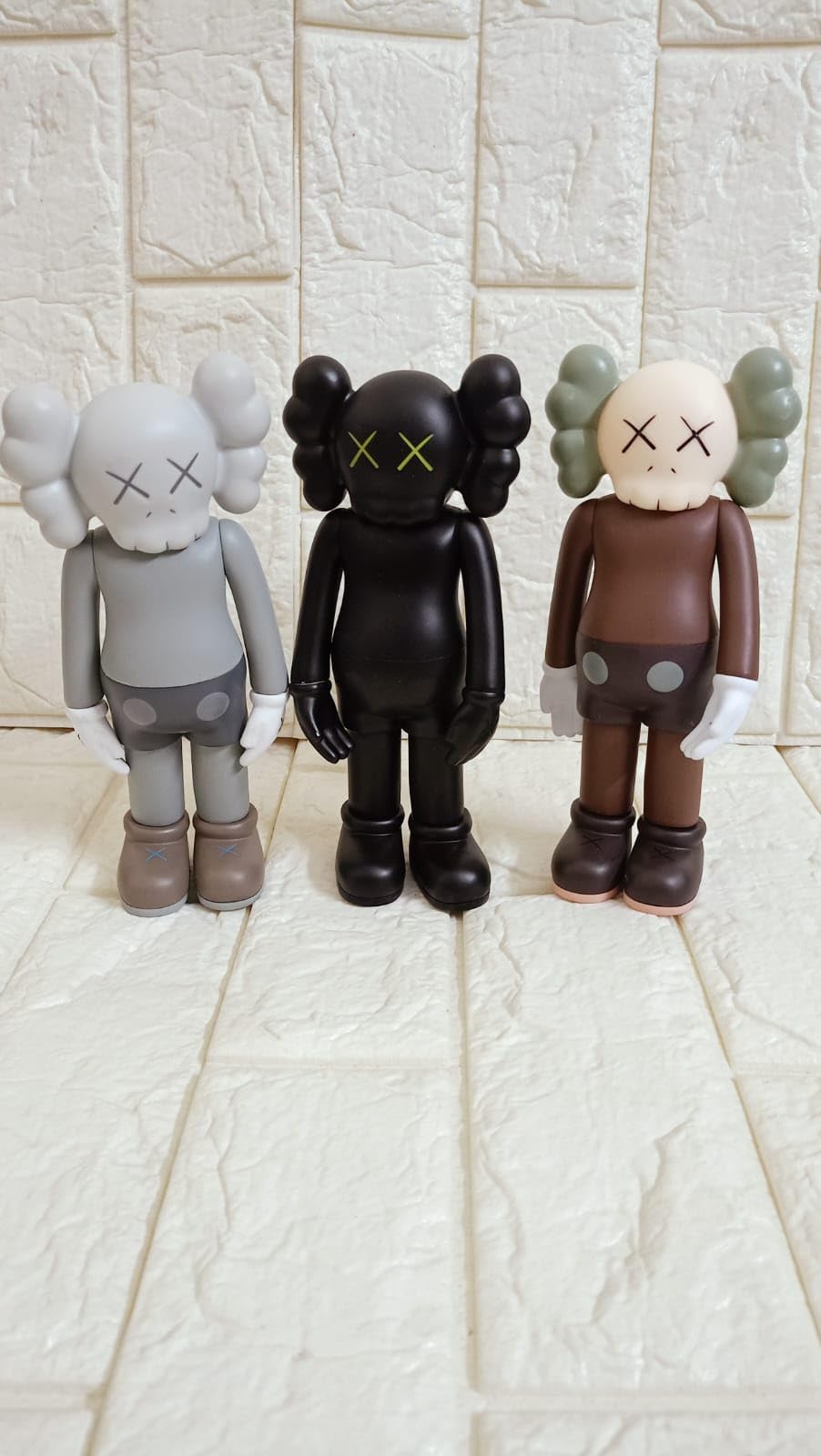 BOENJOY Gifts- KAWS Action Figure - PVC Toys Special Edition for Car Dashboard, Decoration, Office Desk & Study Table| 20 cm, Set of 3