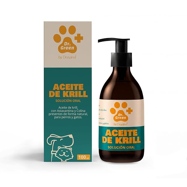 Omega 3 Perros y Gatos Aceite de Krill para Articulaciones y Piel Drasanvi