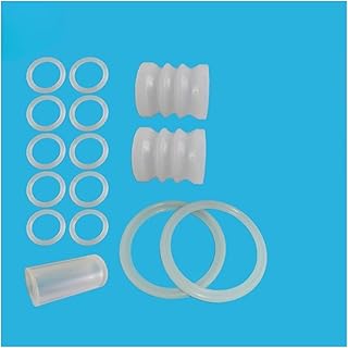 FHAJKTJB Color Blanco, 15 Piezas, Piezas de Repuesto de Anillos de Sellado de Silicona por Juego, compatibles con VEVOR, componentes de Tubos for Fabricantes de Helados, compatibles con máquinas YKF