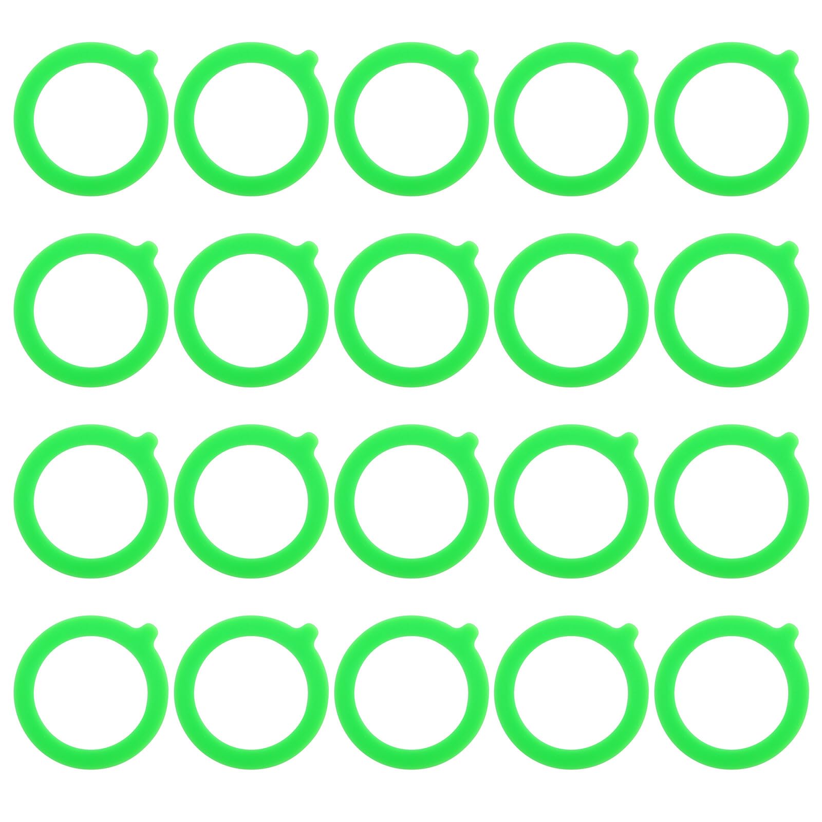 MICFENY 20Pcs Jar Sealing Rings Silicone Replacement Gaskets Leakproof Seal Rings for Regular Mouth Canning Jar