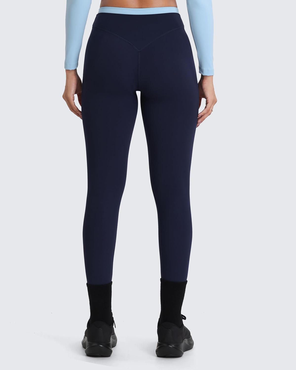 Aoxjox Dual Core Layered Waist Leggings 27" image 4