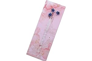 Handmade Glass Dip Pen Magic Sakura Glass Pen Crystal Dip Sign Pen...