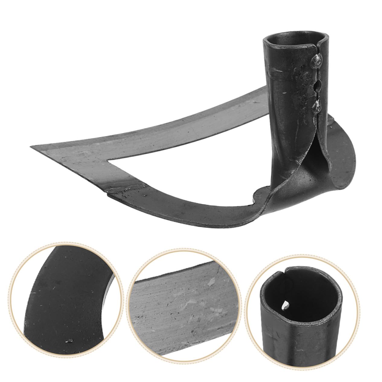 Toyvian 2 Hollow Hoe z Ostrym Brzegiem z Nierdzewnej Stali i Trwały Narzędzie Ogrodnicze Do Pielenia i Spulchniania Gleby Ergonomiczny Motyka Do Upraw i Usuwania Chwastów