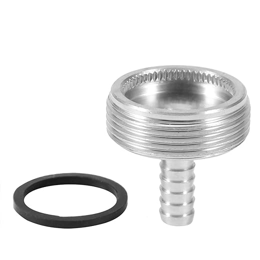 Keg Faucet Cleaning Adapter, Beer Tap Cleaning Adapter, Stainless Steel Beer Tap Faucet Cleaning Attachment Adapter Accessories 1/4in