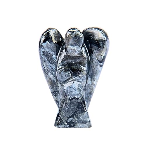 Miniatura 31 de Estatua de ángel de angelita de 2 pulgadas, hermosa piedra preciosa de ángel de la guarda, ángel de cristal natural, tallados a mano para promover