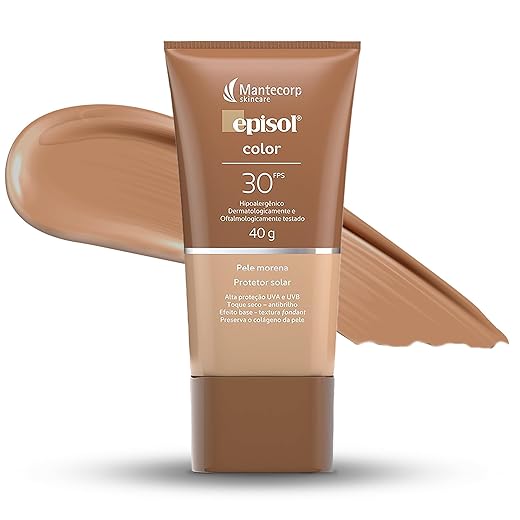 Protetor Solar Color Pele Morena Fps 30, 40G, Episol, Mantecorp Skincare