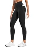 Womens Butterluxe Workout Leggings 25 Inches - High Waisted Gym Yoga Pants with Pockets Buttery Soft