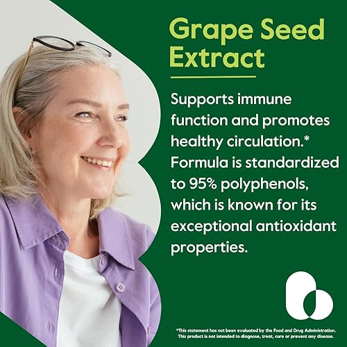 Miniatura 4 de BESTVITE Extracto de semilla de uva 500 mg (120 cápsulas vegetarianas) - Sin estearatos - estandarizado al 95% de polifenoles