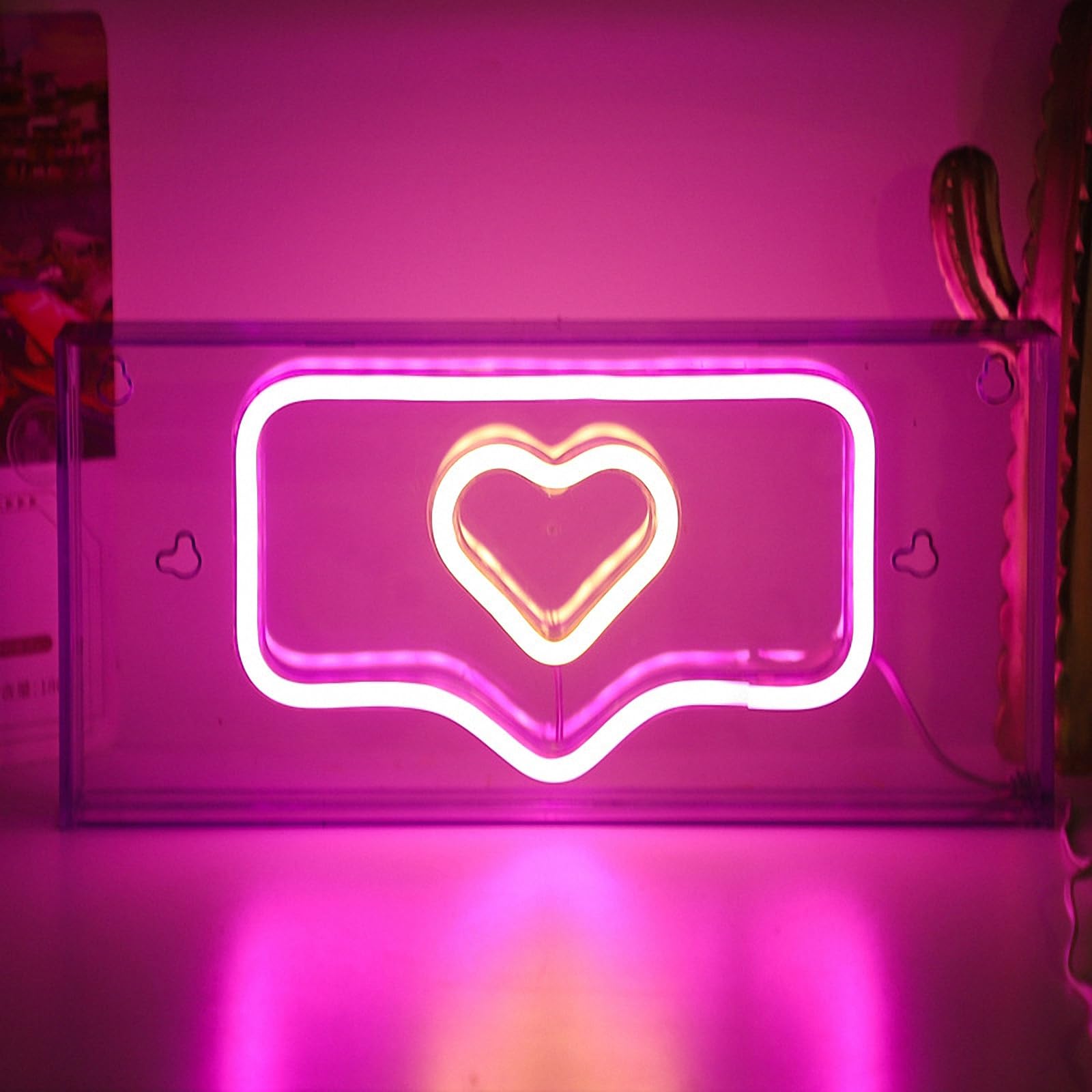 LED Neon Sign Night Light for Party Desk Bedroom Home Birthday Art Decoration with USB