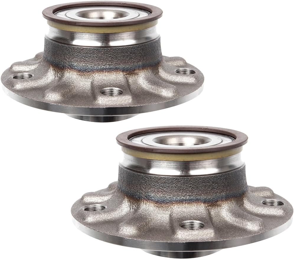 ECCPP Wheel Hub and Bearing Assembly Rear 512336 fit for Audi A3 2006-2017,for Volkswagen for Beetle 2012-2014,for Volkswag 5 Lugs Wheel Bearing Hubs with ABS 2pcs