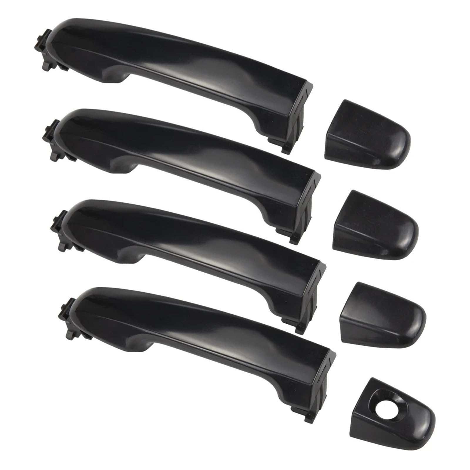 Cgbwmb One Color Exterior Door Handle For Toyota For Camry 2012-2017 Exterior Rear Door Handle With End Cap 4 Pieces 69210-06200 69210-60170 Outer Accessories