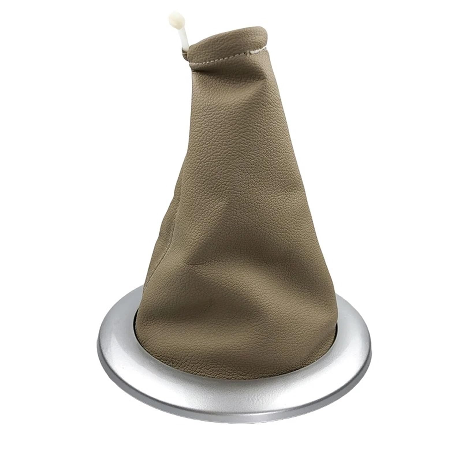 Ehwlfvx Beige Silver Car Gear Shift For Megane Ii Mk2 2002-2009 5/6 Speed Gear Shift Knob Gaiter Boot Cover Lever Case(Beige Silver)