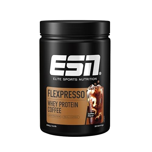 ESN Flexpresso Protein Coffee, Caffè, 908 g, Caffè proteico cremoso con fino a 22 g di proteine per porzione - prodotto in Germania (la confezione può variare)