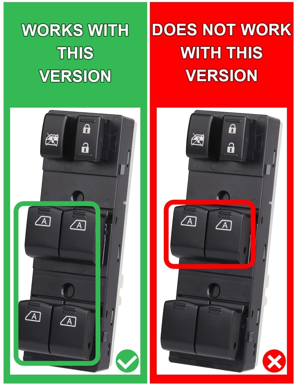 Amazon.com: AiYiGu Driver Power Window Switch for 2009-2012 Nissan