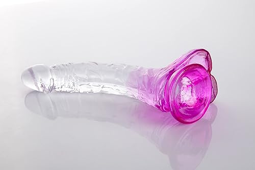 Miniatura 8 de Consolador realista de 9.5 pulgadas, material seguro para el cuerpo, pene enorme realista con fuerte ventosa para jugar con manos libres, polla