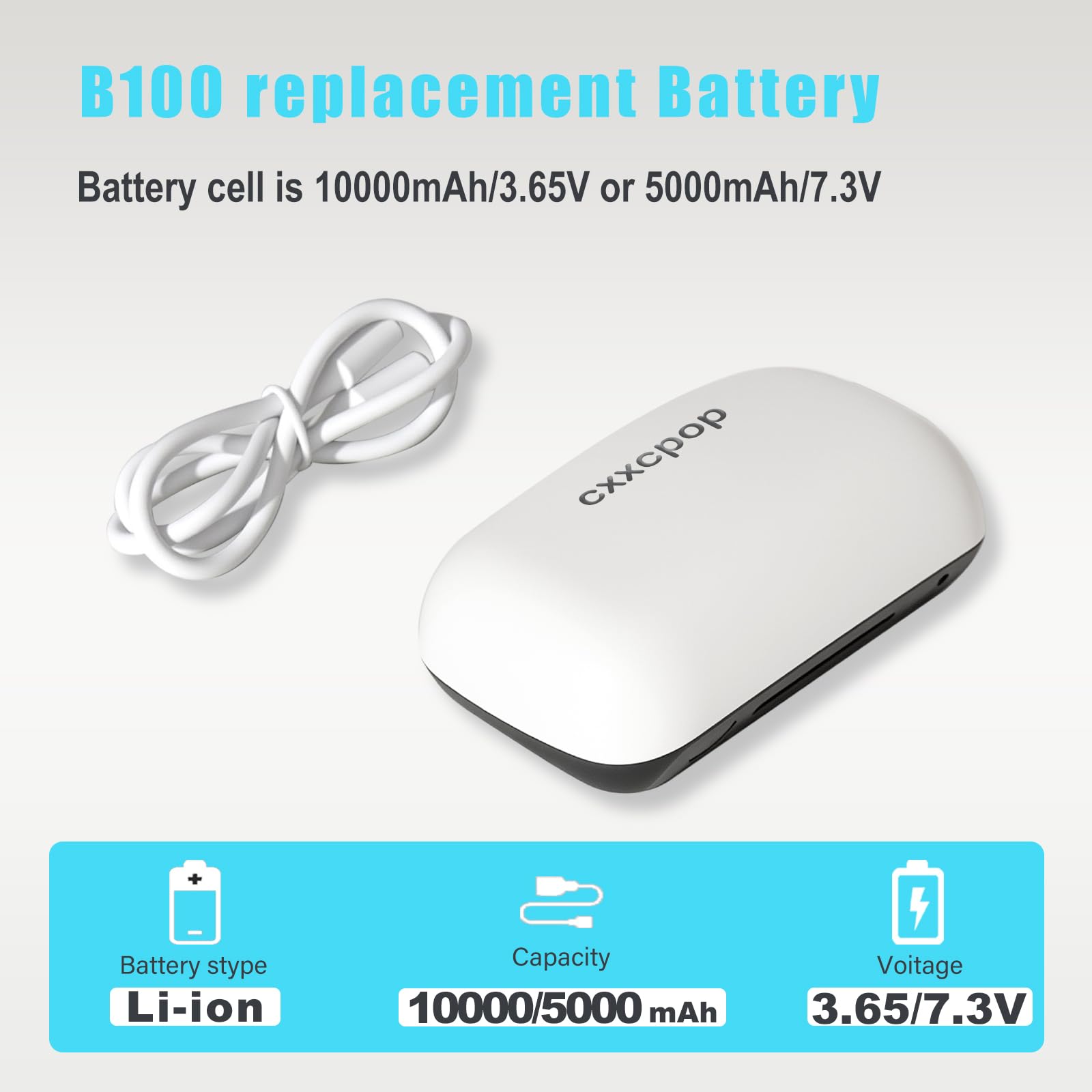 Amazon.com: cxxcpop 10000mAh Battery for BOBO VR S3 Pro and E3 Pro