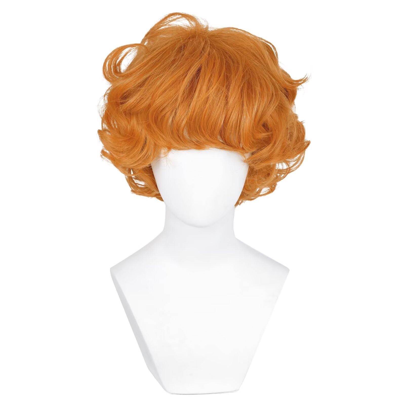 KiyaCos Cosplay Wig Crimson Long Dark Red Women Men Anime Show Party Halloween Synthetic Hair Wigs: Mixed-Orange
