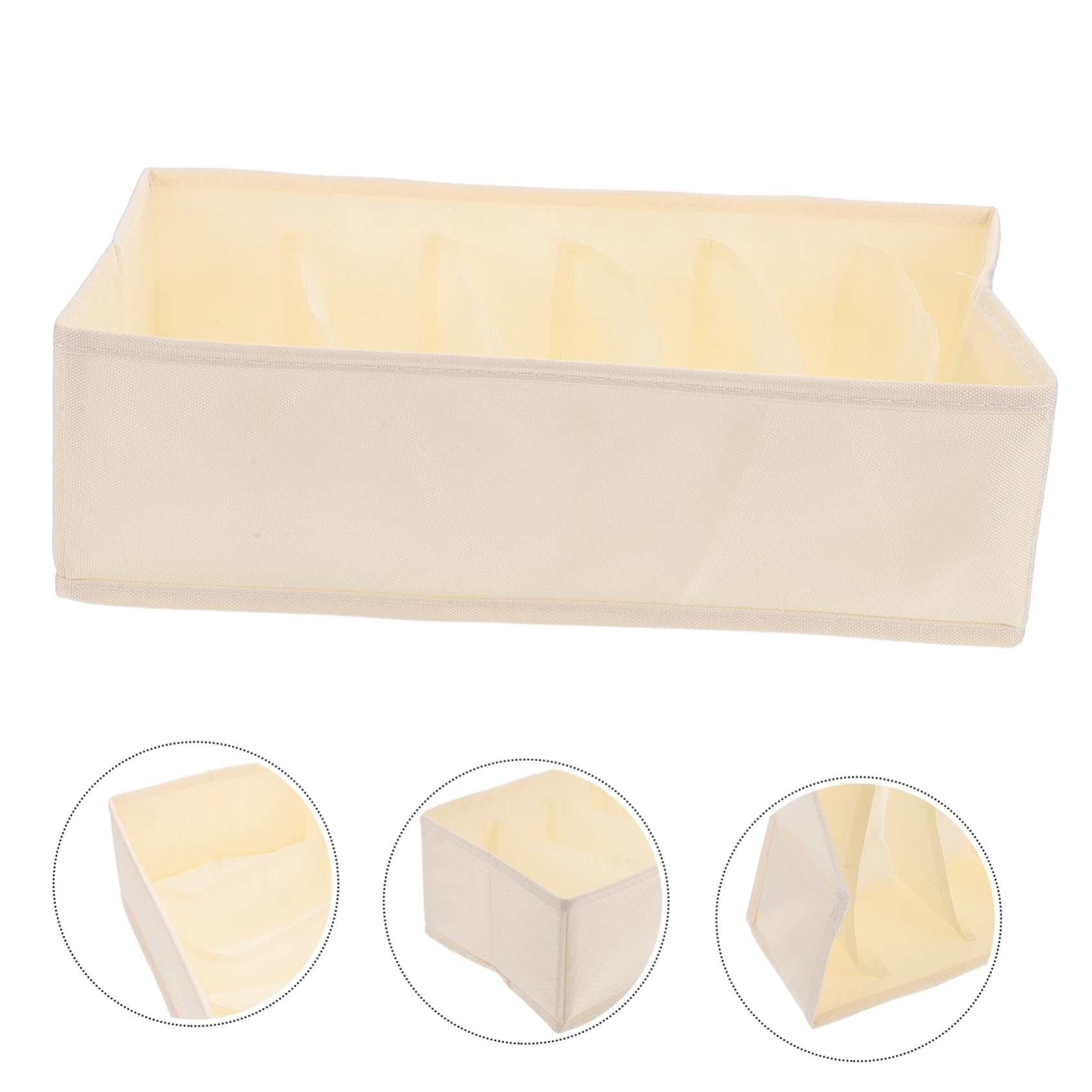 Alipis Organizer Per Armadio Da 3 Pezzi, 6 Scomparti Per Jeans, Maglioni, Lenzuola, Camicie, Scatola Portaoggetti Per Armadio, Guardaroba, Mensola Per Camera Da Letto