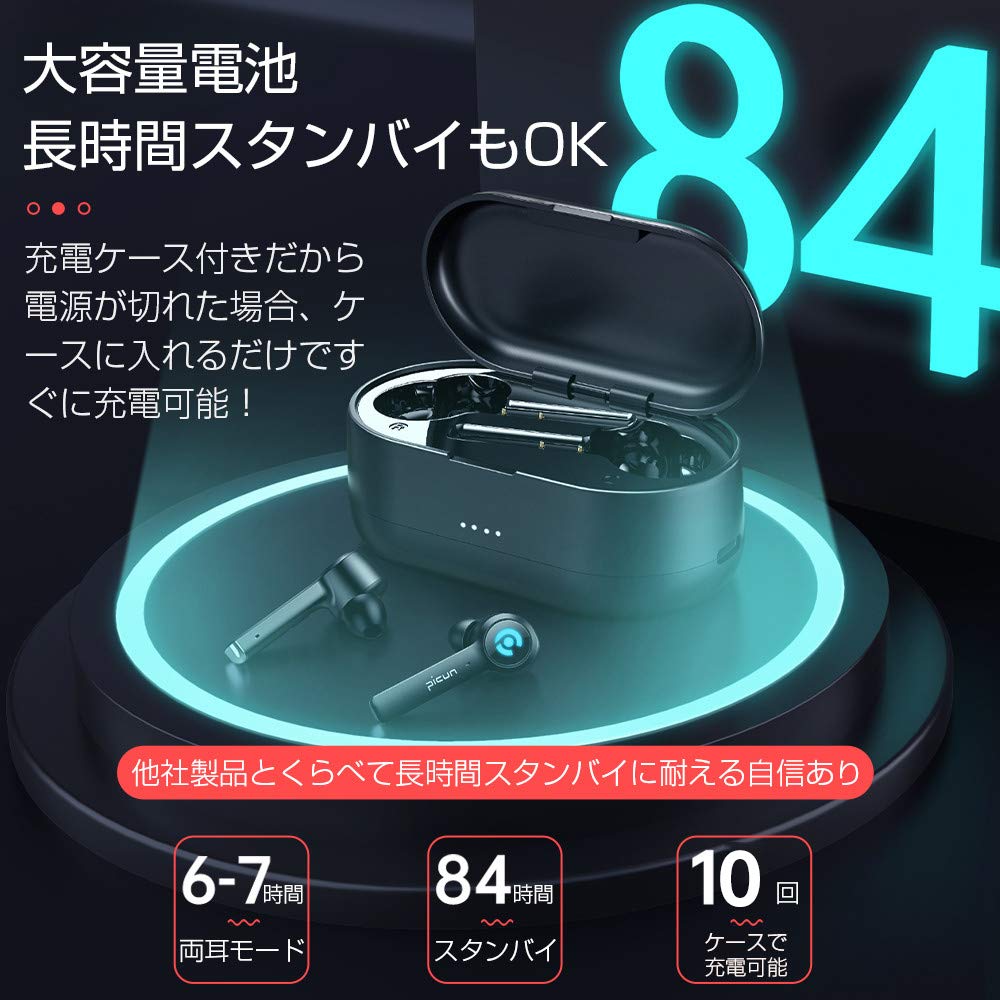 Amazon.co.jp: 【Bluetooth イヤホン 長時間連続再生】完全ワイヤレス