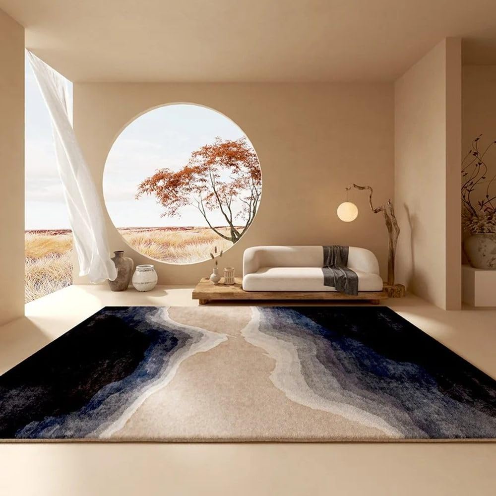 Tapis de salon grande surface 160x230 cm chic et moelleux pour chambre