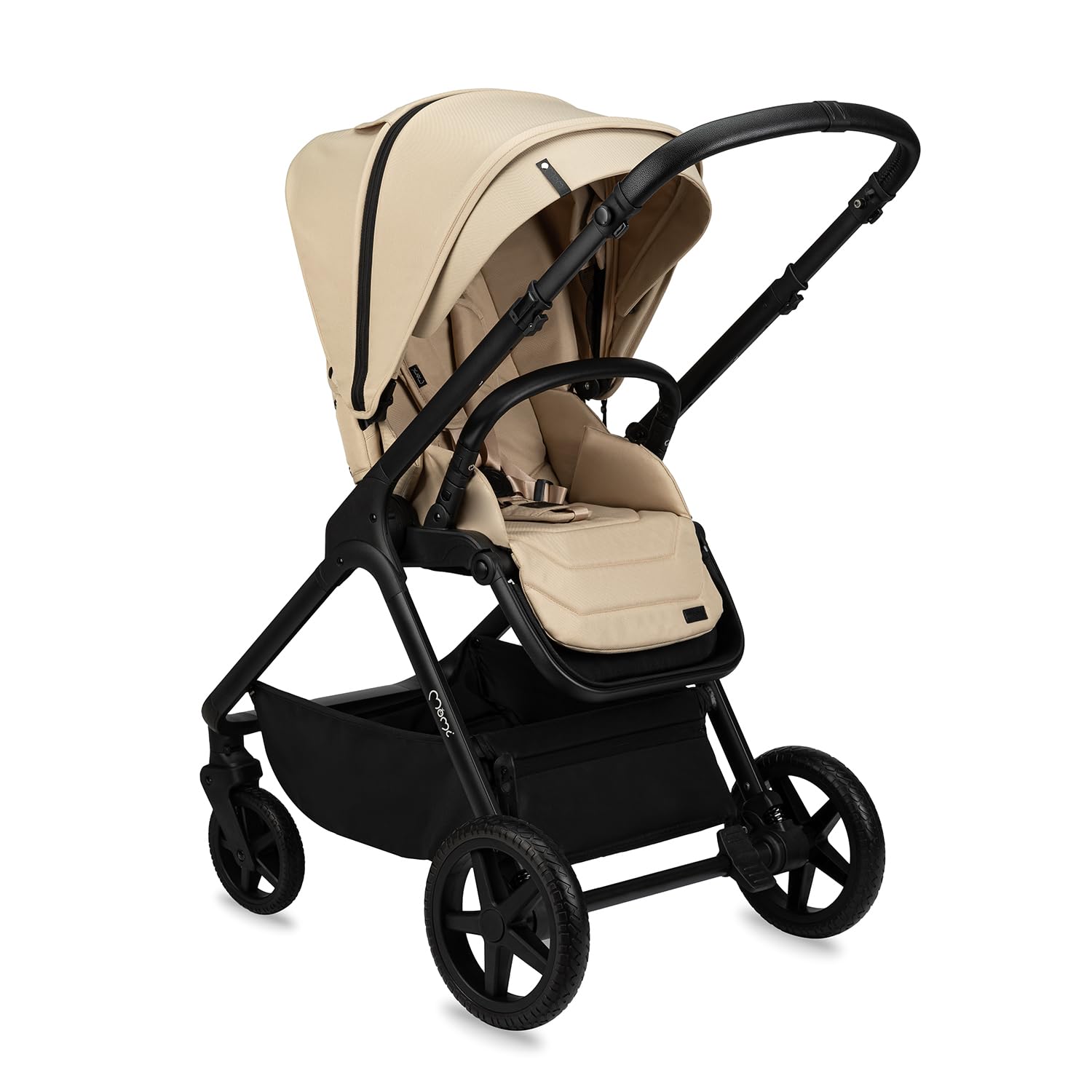 MoMi GISELLE Kombi-Kinderwagen 2 in 1 mit Buggy-Funktion, 5-Punkt-Sicherheitsgurt, ab dem 1. Lebenstag, bis 22 kg Körpergewicht (Buggy), Einkaufskorb, Matratze, Regenschutz und Wickeltasche