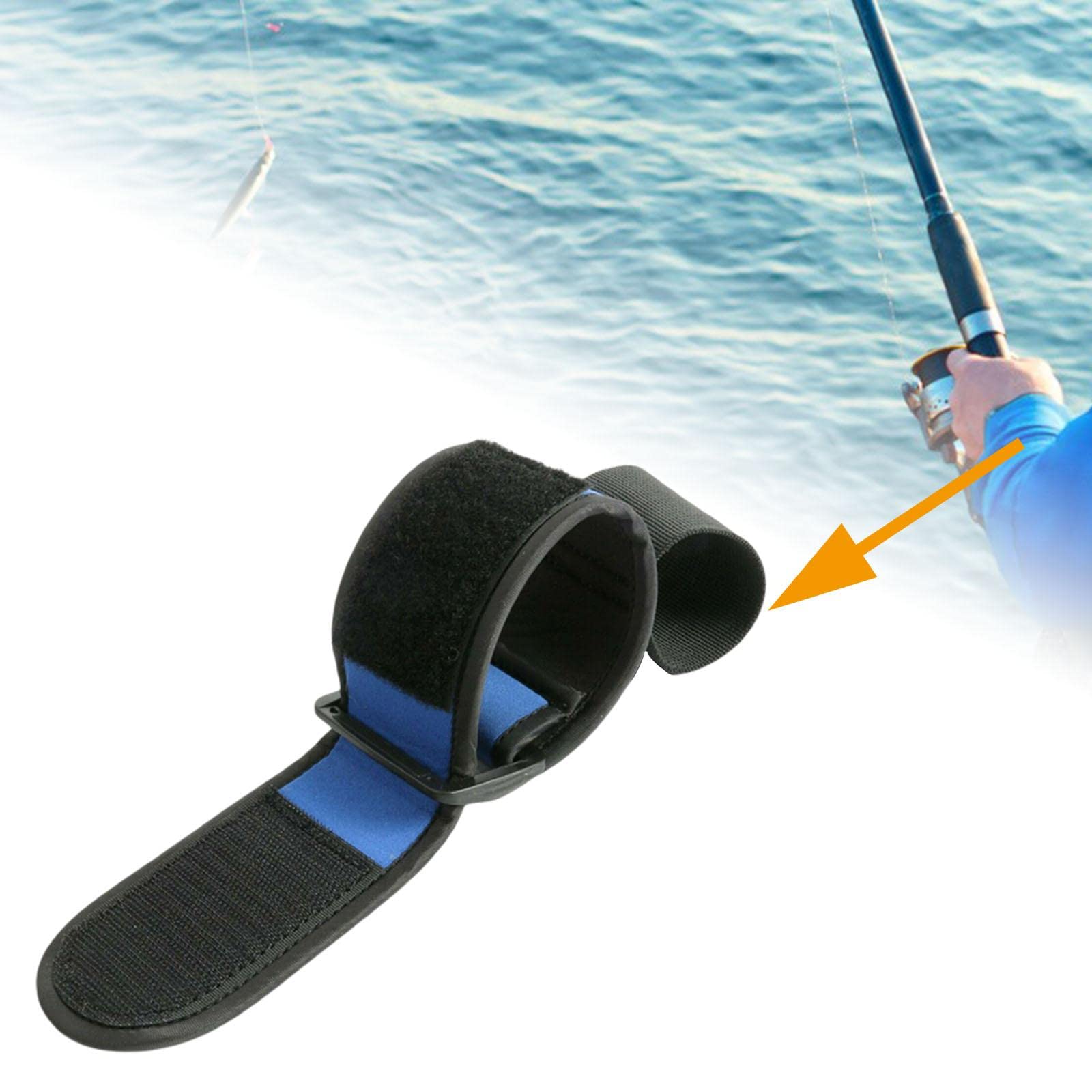 F Fityle Casting Aid Muñequera Soporte Neopreno Transpirable Brace Fly Rod Holder Cinturón para Viajar