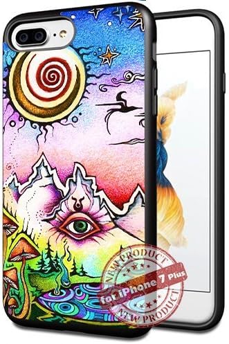 Trippy Moon Apple iPhone 7+ Plus Case Art Design Cover Slim Rubber Protection