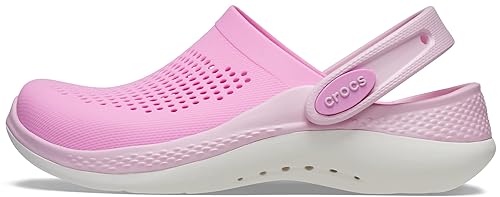 crocs Unisex-Child LiteRide 360 Clog K TPk/BPk J5 Taffy Ballerina Pink (207021-6TL)
