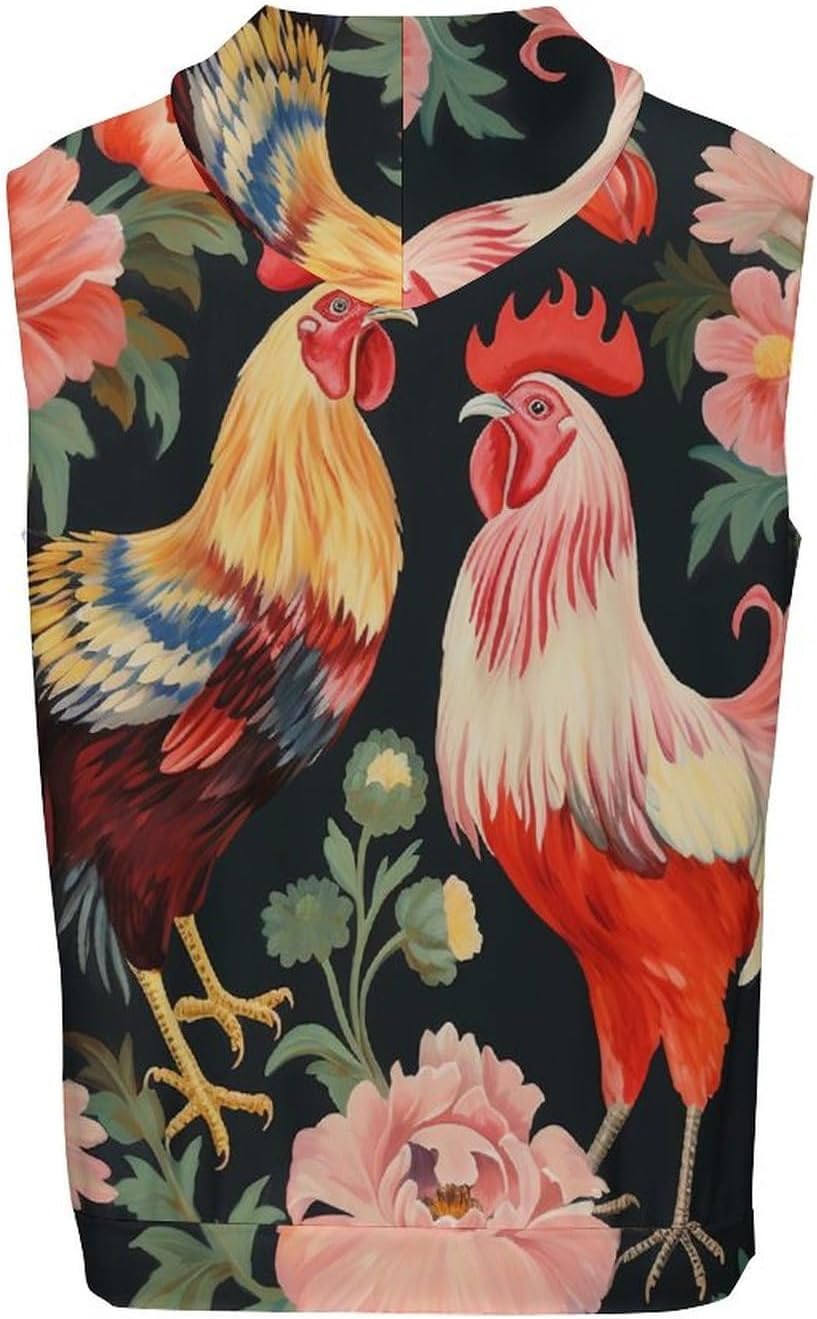 Men's Workout Hooded Tank Tops Sleeveless Muscle Gym T-Shirts