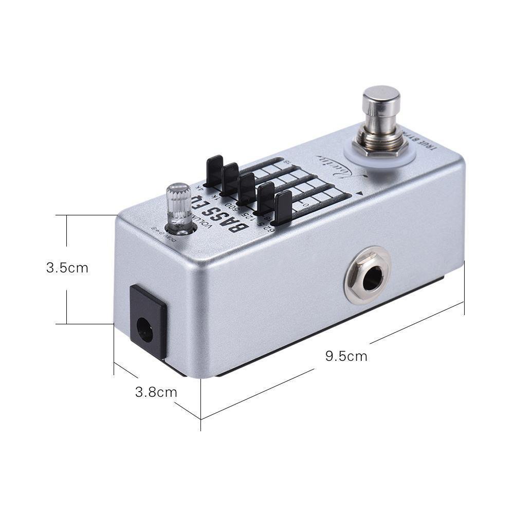 Gitarrensaiten Akustikgitarre Bass Eq. Pedal 5-Band-Equalizer-Pedale for Bassgitarre mit 5-Band-Grafik-Mini-Größe True Bypass Gitarrensaiten