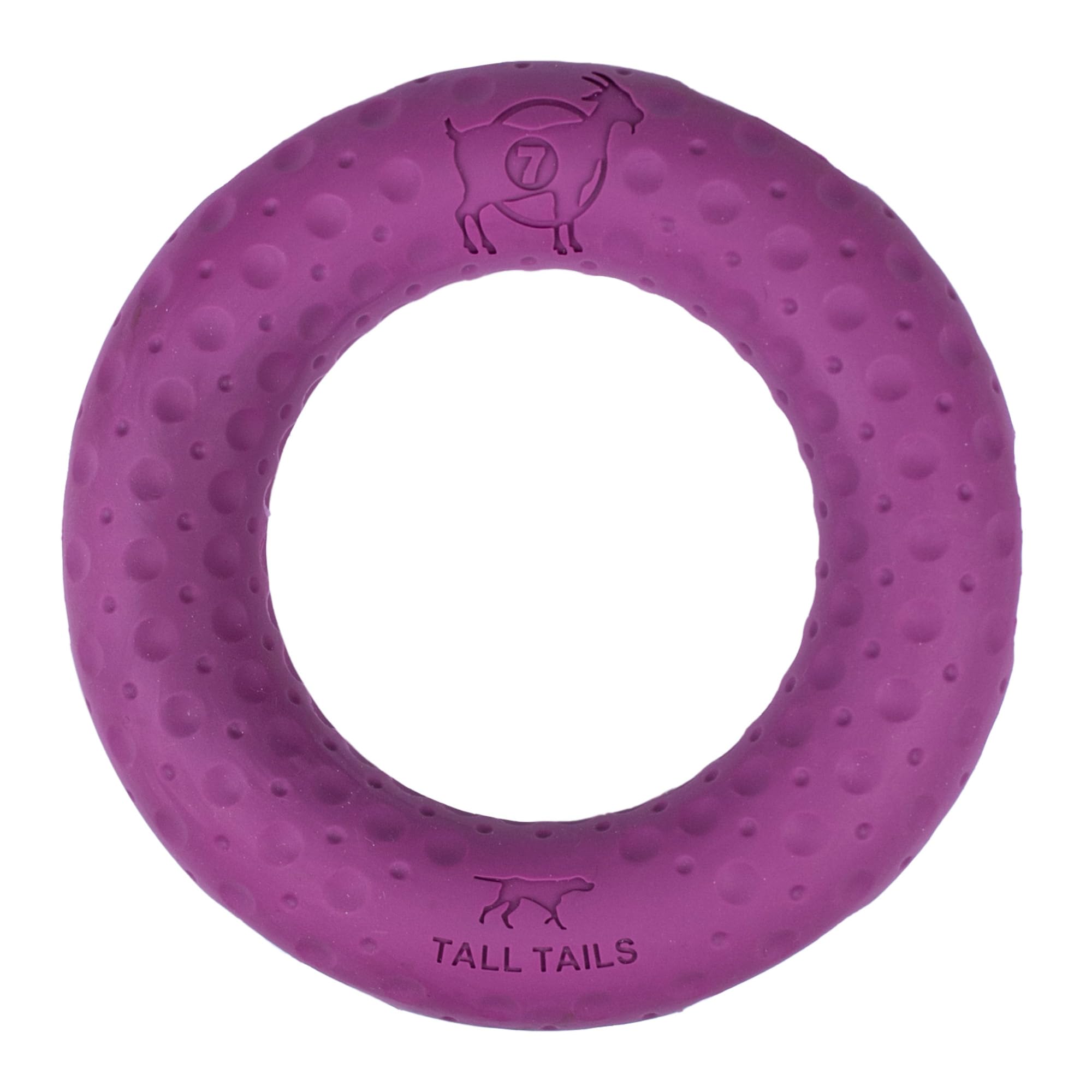 Tall Tails G.O.A.T. Greatest of All Toys Sport Fetch Ring Toy for Dogs, Large