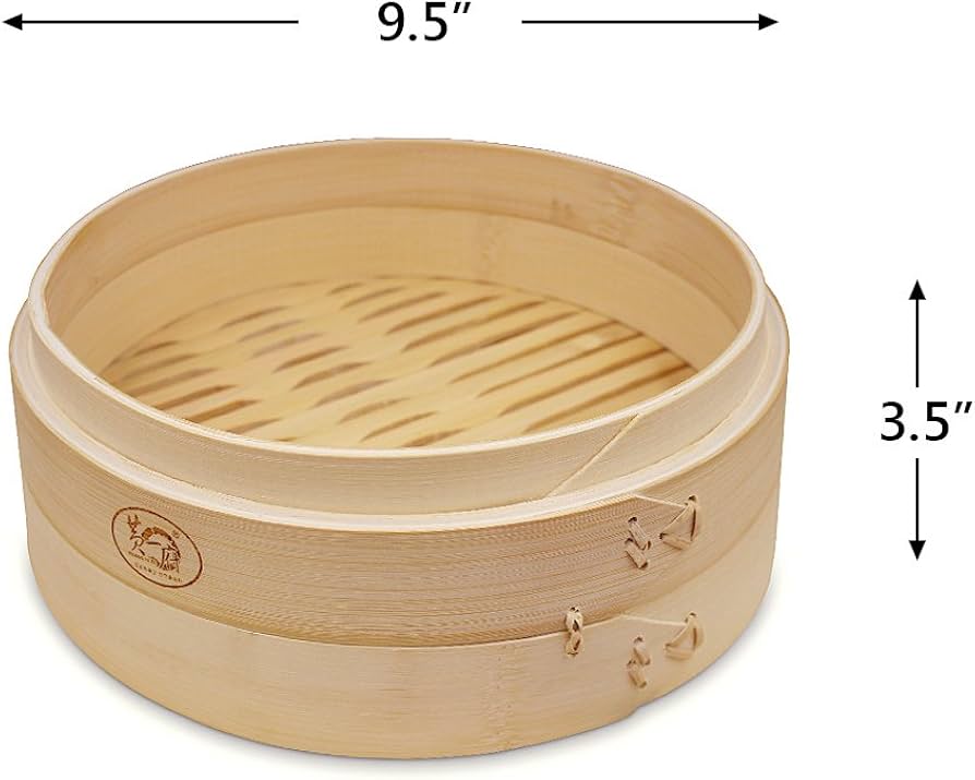 Amazon｜黄一府 7-12インチ 自然 2層 手工芸品 7-30CM 竹の蒸す容器