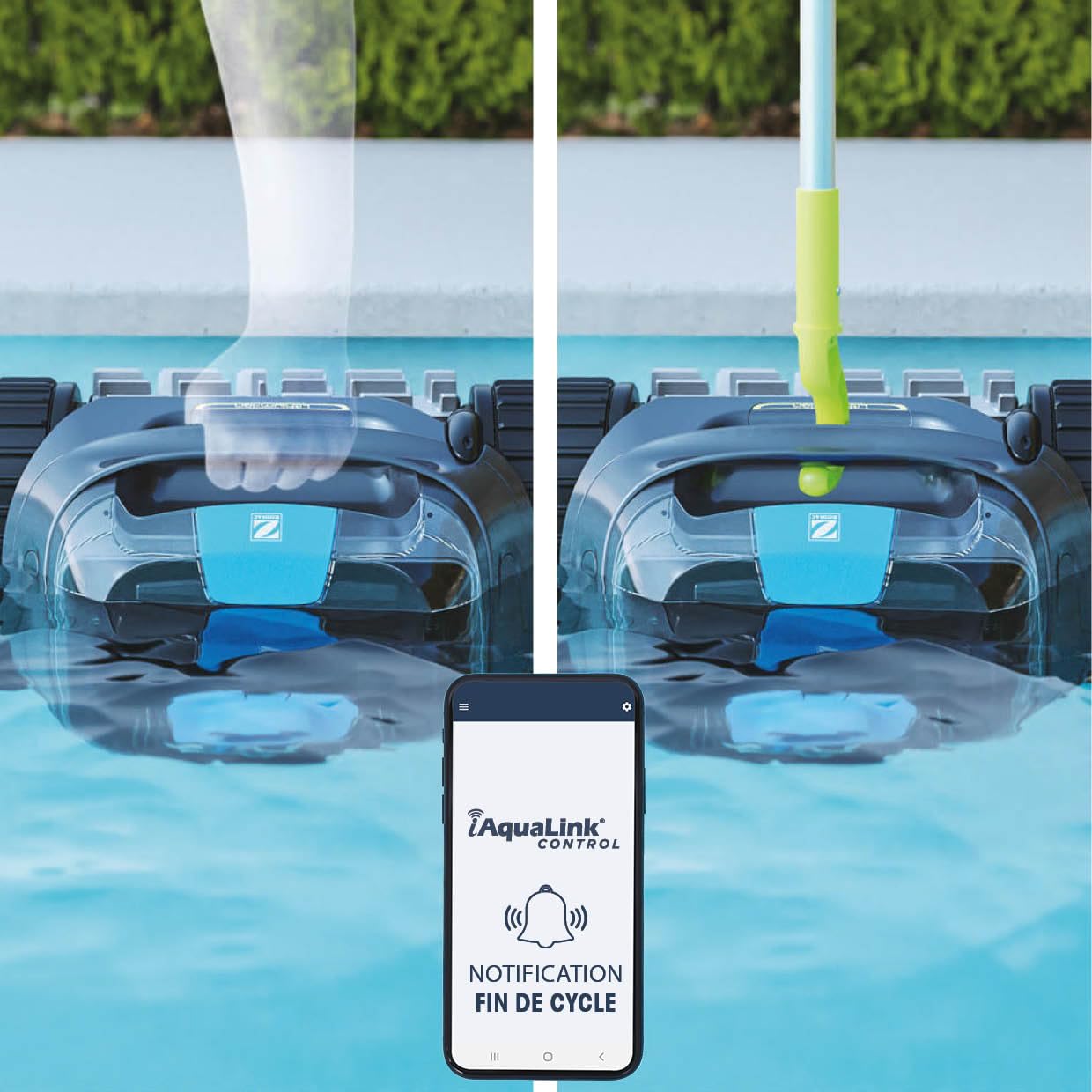 Zodiac Freedom CNX-Li 52 IQ Robot Piscine sans Fil, jusqu'à 10x5m, nettoie Fond, parois et Ligne d'eau. Batterie Lithium, Station de Charge, Filtration Fine et connectivité app iAqualink