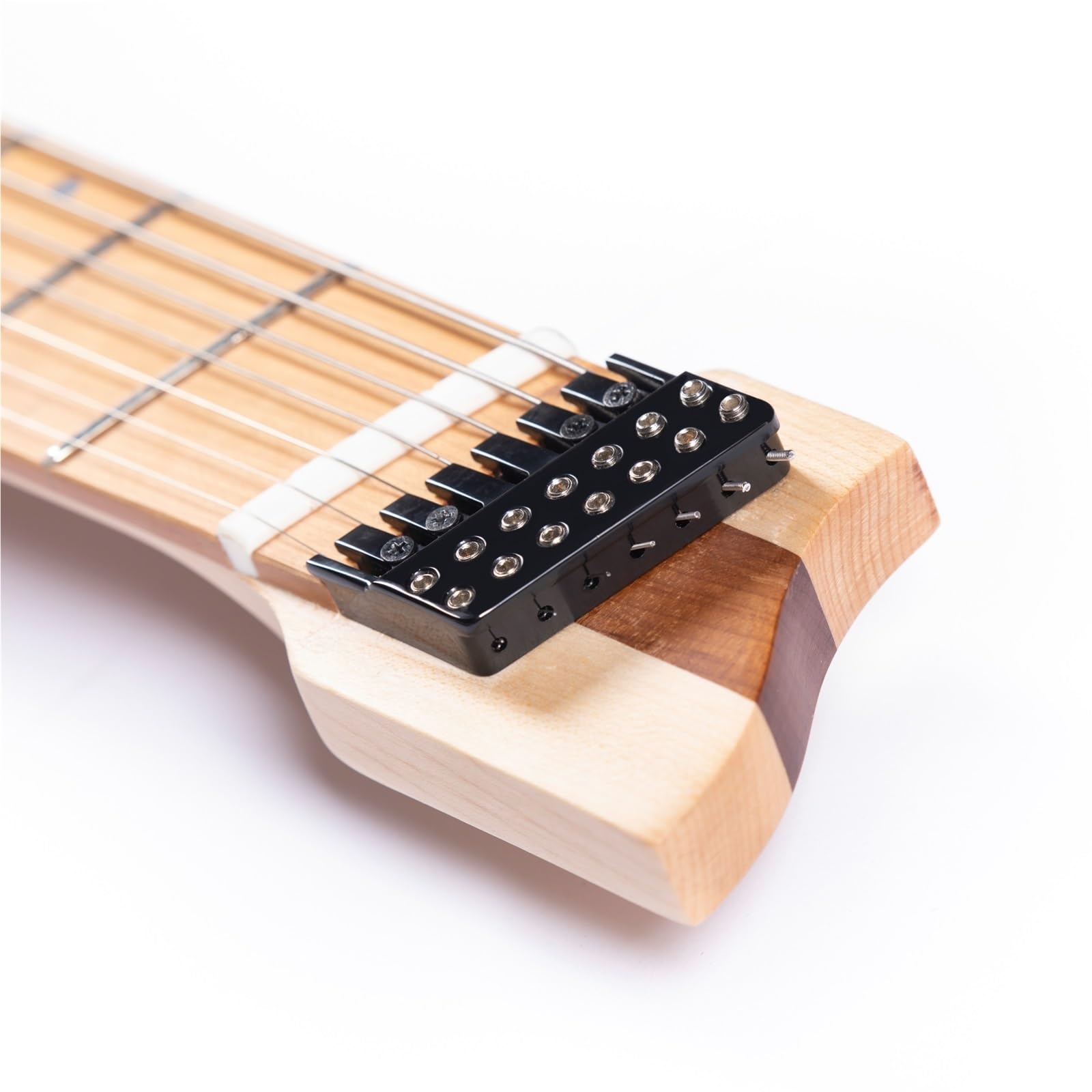 7-strunowa, 24-progowa, bezgłowa gitara elektryczna jazzowa(Brown)