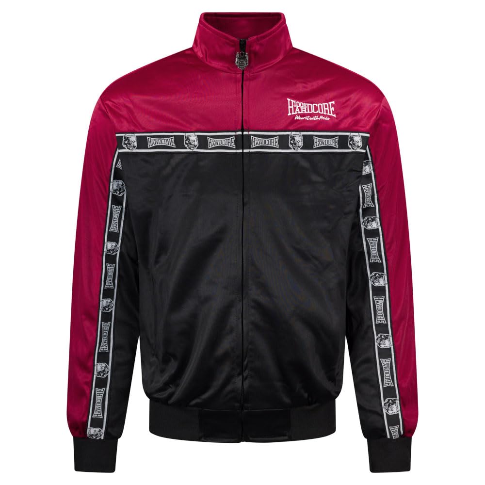 Veste de survêtement Essential 100% Hardcore veste zippée rouge brodée