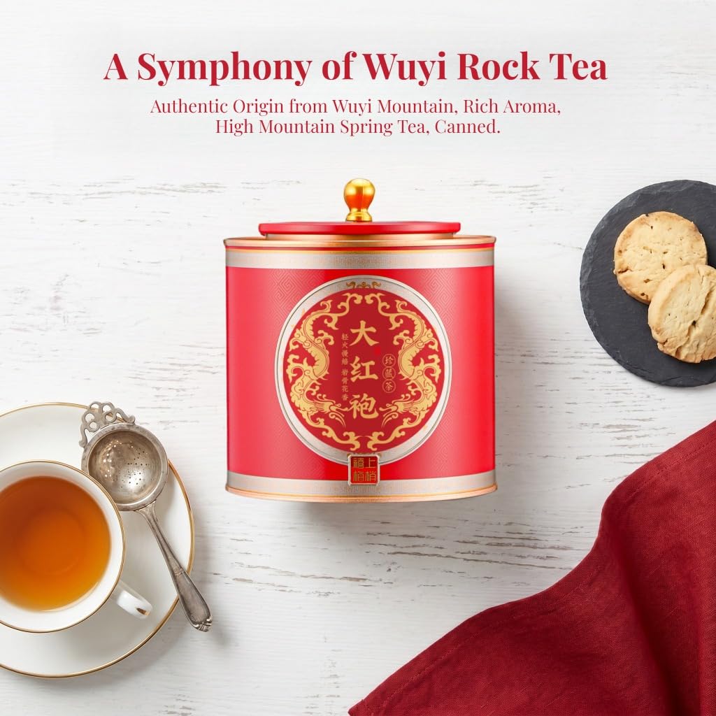 Tè Oolong Dahongpao Di Grado 1 | Tè Di Primavera Di Alta Montagna, Aroma Ricco 300g / 10,58oz | Tè in Foglie Sciolte, Ottimo Regalo Per Gli Amanti Del Tè