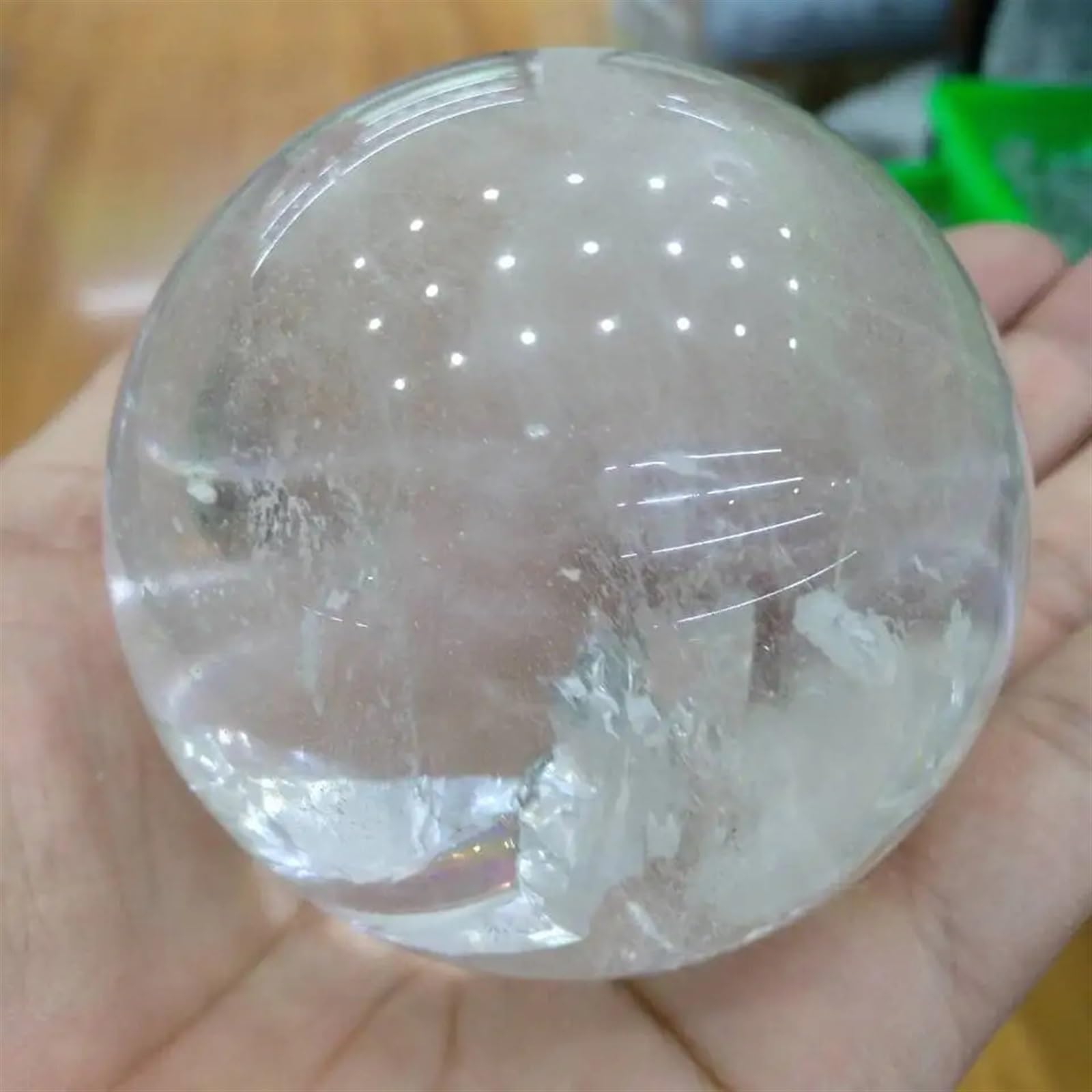 ICXLPMC Beautiful Quartz Stone Carved Sphere, Crystal Ornaments