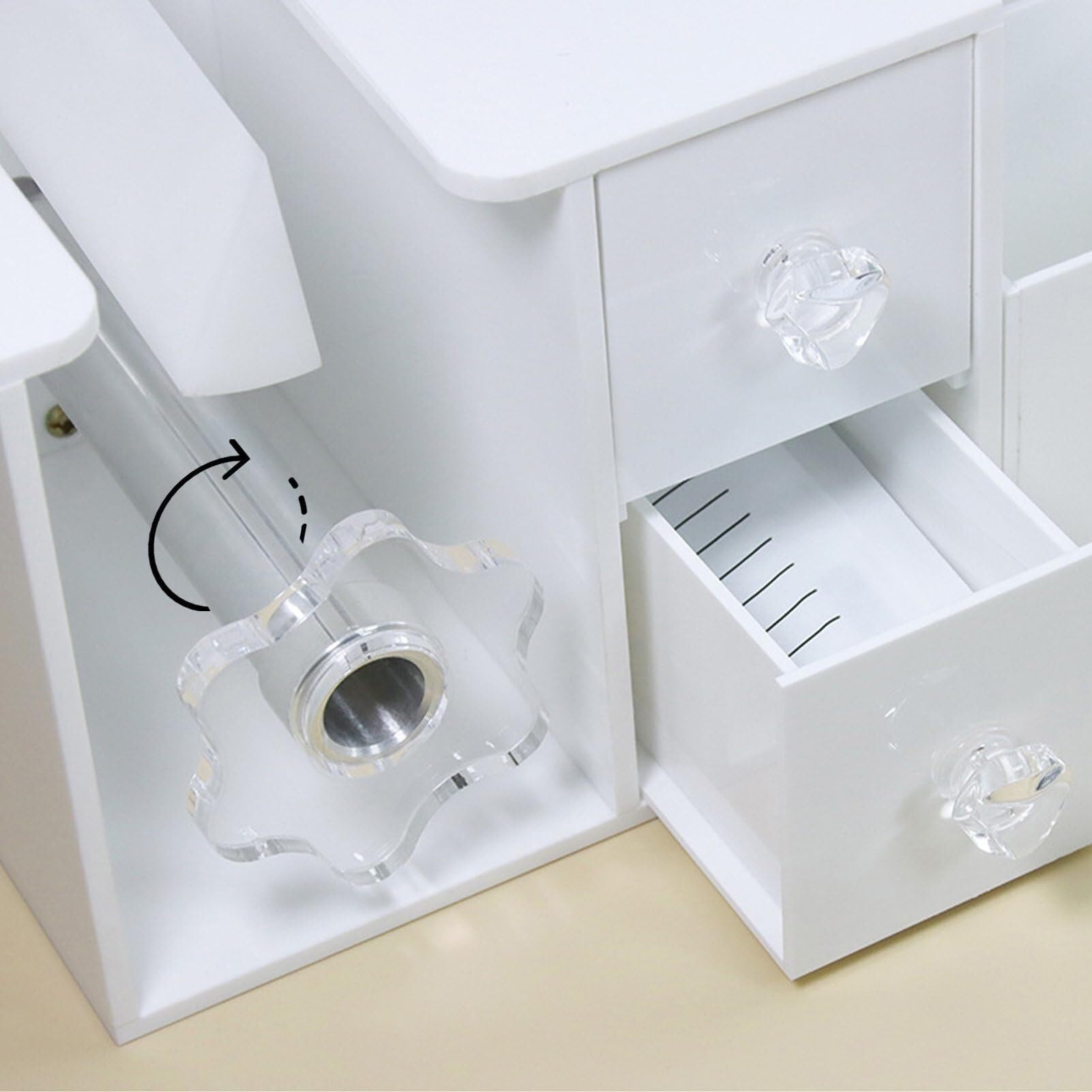 COYEUX Wimpernblütenmaschine, Wimpernverlängerungshilfsmittel mit Schubladen und Lagerboxen, Wurzelteilnehmer für breite Wimpernventilatoren für den Einsatz in Salons und zu Hause
