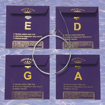 Violin Strings Full Set, Violin Strings Replacement,Long-Lasting Durability & Rich Tone - Handcrafted with Premium Materials- For All Levels (3/4 SIZE)