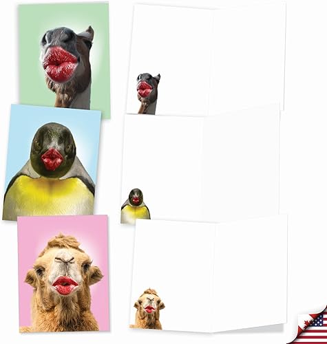 Miniatura 4 de The Best Card Company Juego surtido de tarjetas de felicitación en blanco, incluye 20 tarjetas + sobres, 10 diseños únicos, perfecto para