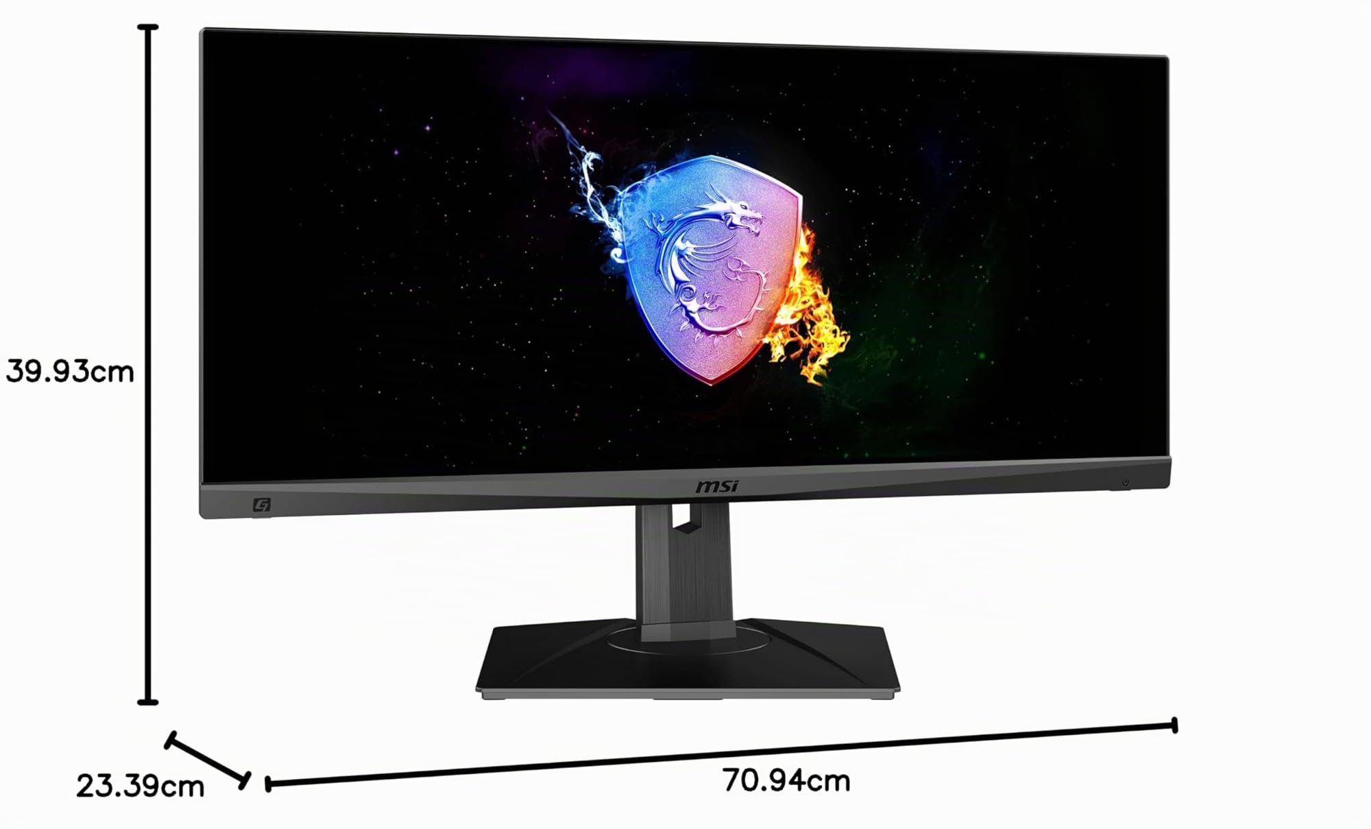 msi Optix MAG301RF Monitor Gaming 30", Display 21:9 (WFHD - UltraWide FullHD) 2560x1080, 200Hz, 1ms, Rapid IPS, G-SYNC Compatibile, HDR Ready, VESA, Mystic Light RGB, Display Port, HDMI, Nero