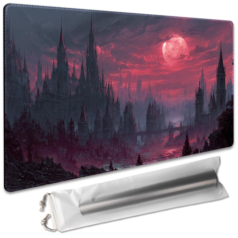 MTG Playmat with Zones Unofficial, Original Design Board Games Play mat 24x14 Inchnon Free Storage Bag - 2511271 (1118101, no Zone)