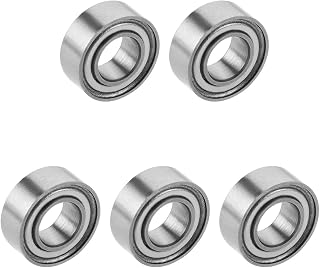 Bettomshin SMR84ZZ Deep Groove Ball Bearing 4x8x3mm Double Sealed 440C Stainless Steel P0 Deep Groove Rolling Bearings 440C Stainless Steel cage Bearings 5pcs