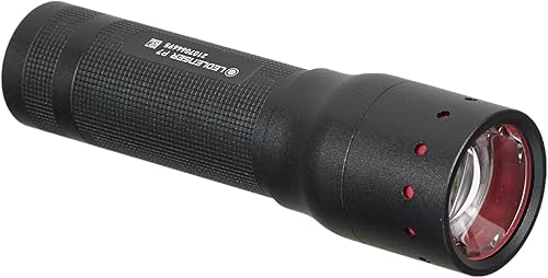 Ledlenser Linterna LED P7, 450 lúmenes, enfocable, haz de larga distancia de 984.3 ft, 4 pilas AAA, incl. baterías