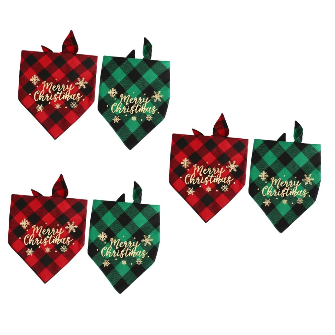 ABOOFAN 6pièces Bandanas De pour Chiens Écharpes Triangle Serviettes Saliva pour Animaux De Compagnie