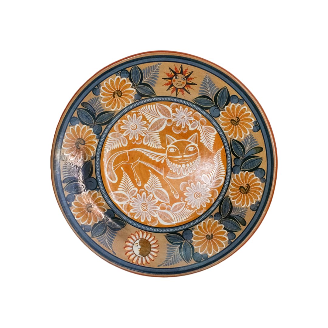 MI TONALA | Decorative Nahual Plate with Burnished Clay