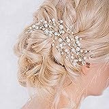 Unicra Wedding Headband Bridal Headpiece Hair Vine Hair Accessories for Bride Silver