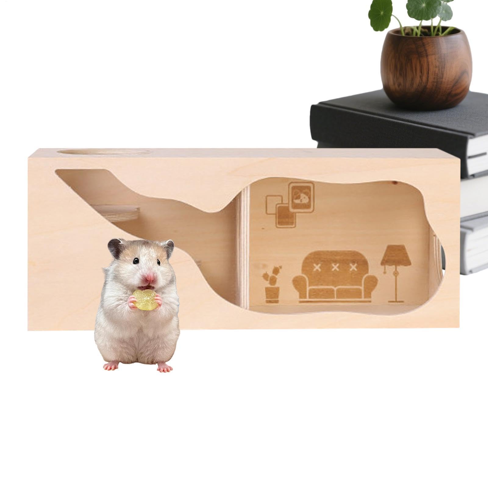 Hamster-Habitat, Haustierspielzeug – -Tunnel, Hasenanreicherungsspielzeug – für Chinchilla, Frettchen, Igel, Kleintiere, Klettern, Spielen
