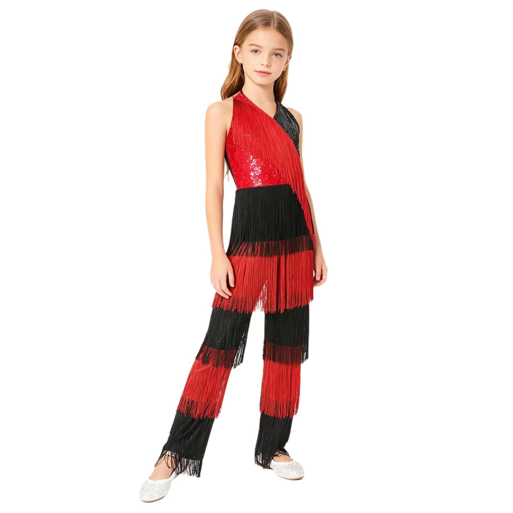 Unitards De Gymnastique En Couleurs Contrastées Pour Filles Combinaisons De Danse Sans Manches Leotards De Ballet Combinaisons De Patinage